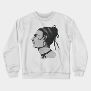 Latin woman side face Crewneck Sweatshirt